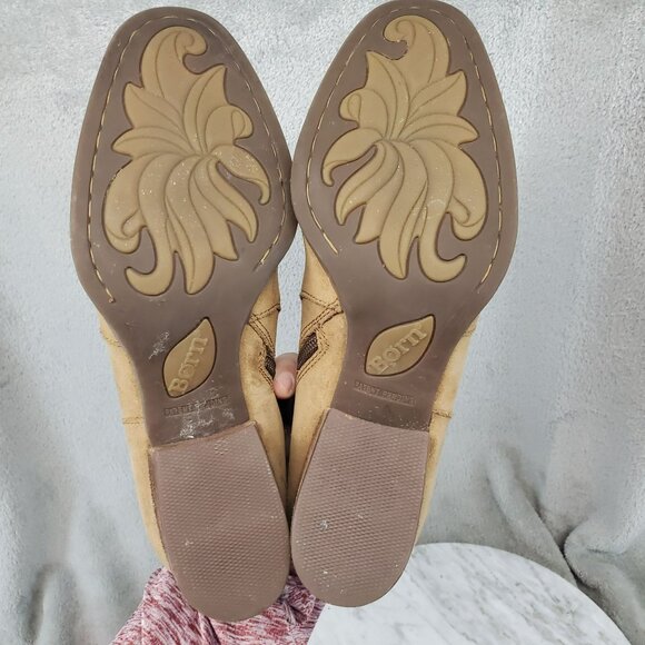 Born Shoes Womens Size 6 Brown Suede Caley Ankle Booties *Read* - Picture 7 of 12
